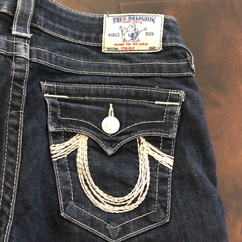 True religion jeans size 27 with stitching